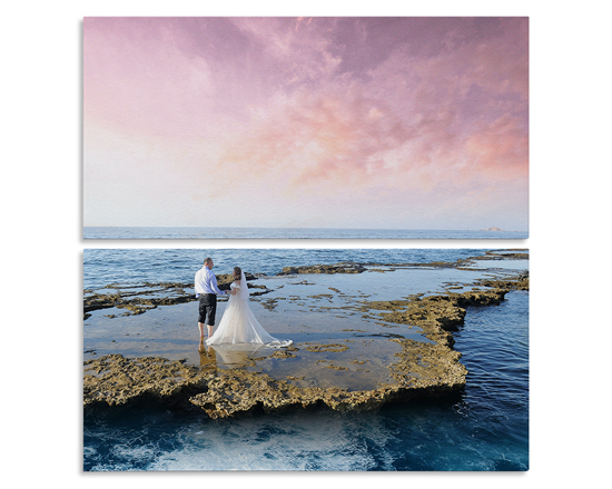 Stampa su tela in pannelli le foto del tuo matrimonio