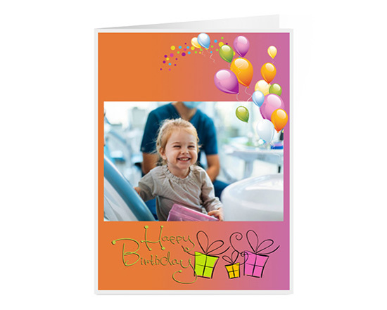 Card personalizzata per inviare auguri di compleanno