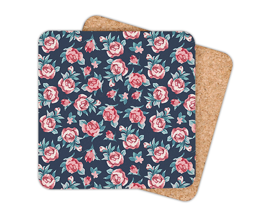 Sottobicchiere masonite quadrato Rose texture