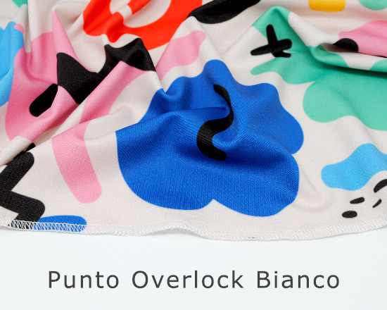 Scuba punto overlock bianco
