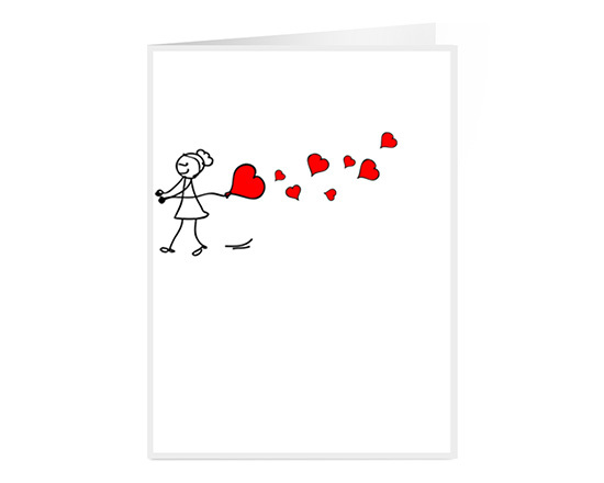 Biglietto auguri da personalizzare per san valentino