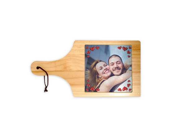 Tagliere in legno Frame in love