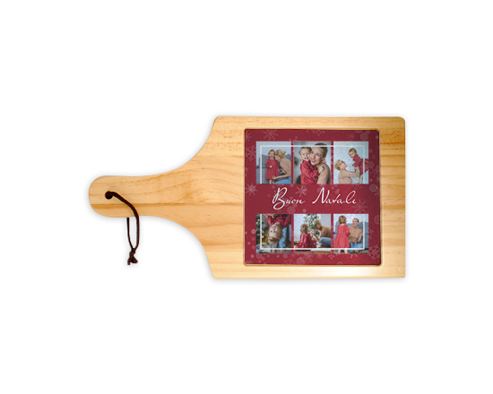 Tagliere in legno Red Christmas