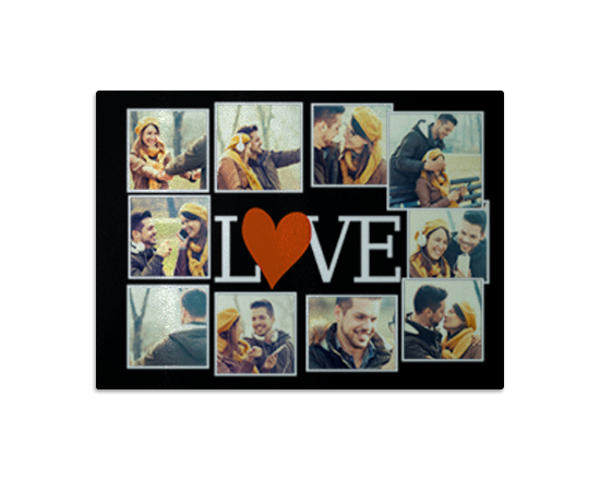 Tagliere in vetro Lovely collage