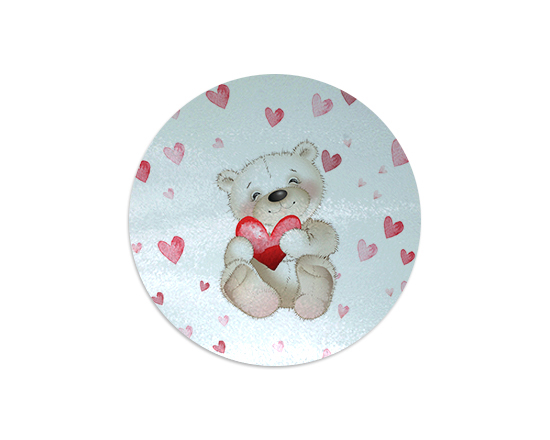 Tagliere in vetro Sweet teddy bear