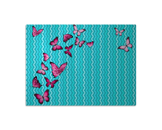 Tagliere vetro personalizzato Butterfly