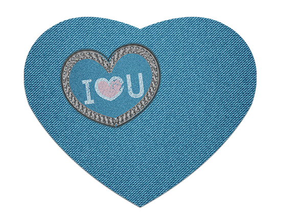 Tappetino-mouse-cuore-foto-grafica-cuore-tessuto-jeans