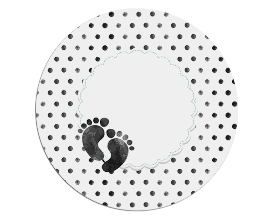 Tappetino mouse tondo Benvenuto black