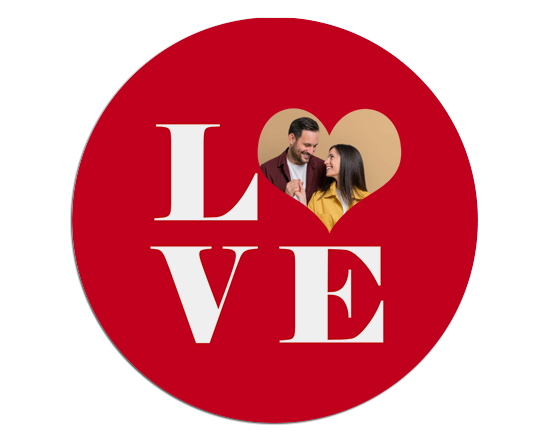 Tappetino mouse tondo Big Love