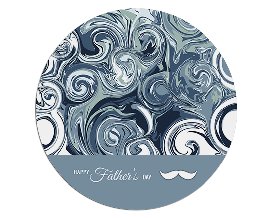 Tappetino mouse tondo Blue father