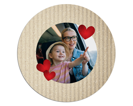 Tappetino mouse tondo Cartonato