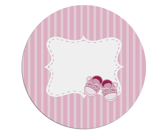 Tappetino mouse tondo Scarpette rosa