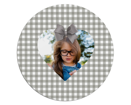 Tappetino per mouse tondo Shabby chic