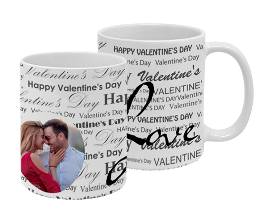 Tazza panoramica con grafica con scritte nere