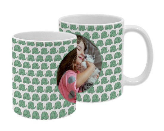 Tazza Panoramica Elefantini verdi
