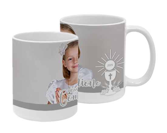 Tazza Panoramica con foto e grafica per Prima Comunione