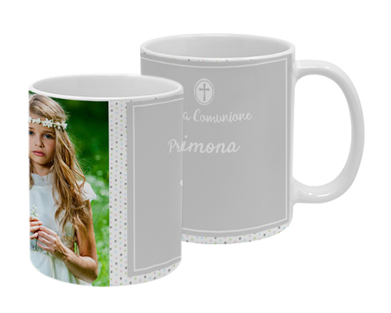 Tazza Panoramica per Prima Comunione con nome
