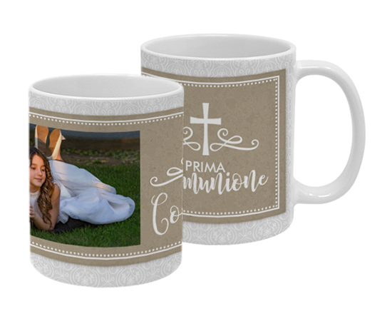 Tazza personalizzata con grafica per la prima comunione