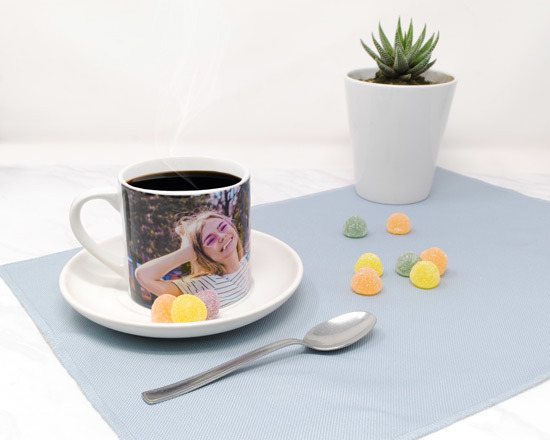 Tazza da caffè americano stampata con le tue foto
