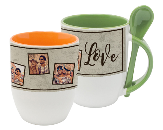 Tazza con Cucchiaino Crazy collage