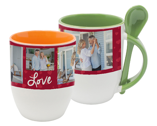 Tazza con Cucchiaino Love for collage