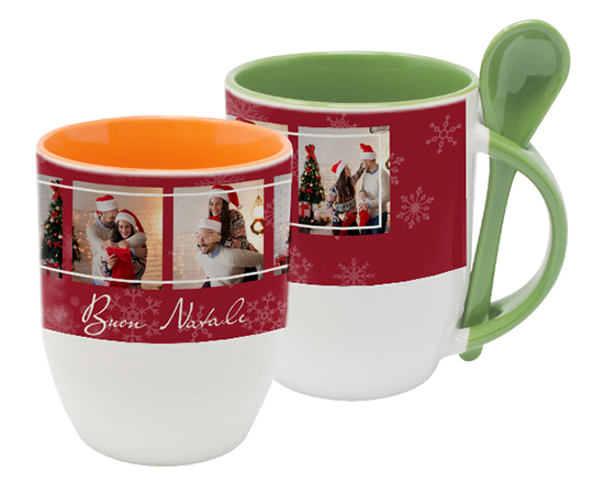 Tazza con Cucchiaino Red Christmas