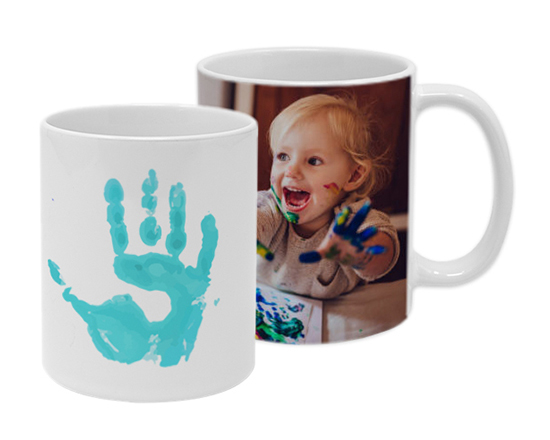 Tazza panoramica Impronta azzurra