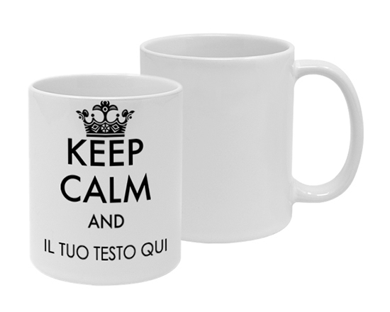 Tazza personalizzata con scritta Keep calm