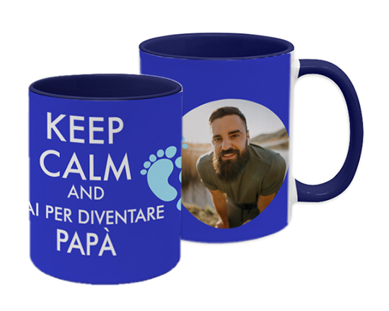 Tazza panoramica Keep calm per il neo papà