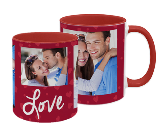 Tazza panoramica Love con foto come regalo per san valentino