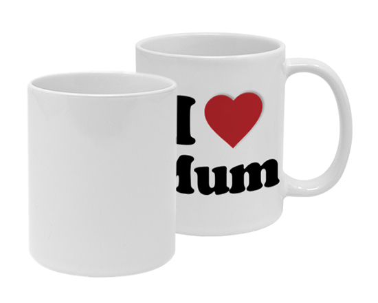 tazza panoramica con scritta i love mum