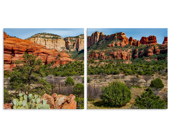 Tela 2 pannelli Quadrati simmetrici