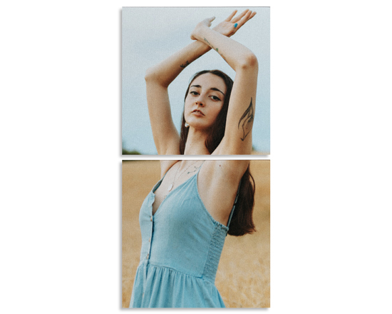 Due quadrati verticali per la stampa della tua foto