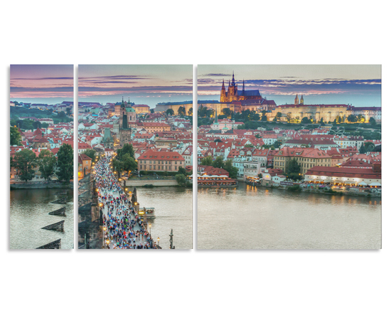 tele 3 pannelli nella disposizione crescente