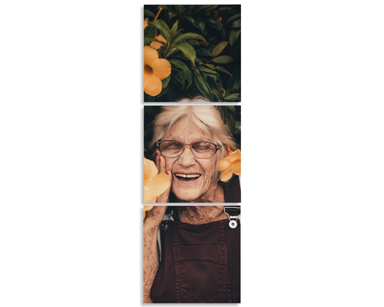 Tela 3 pannelli Quadrati verticali