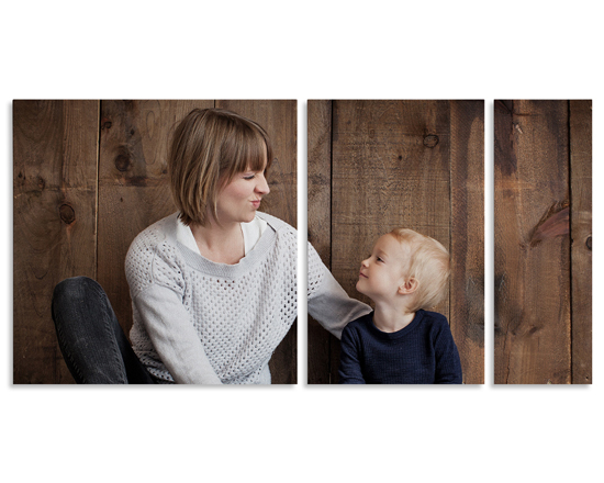 Tre pannelli di dimensioni diverse per la creazione del tuo quadro