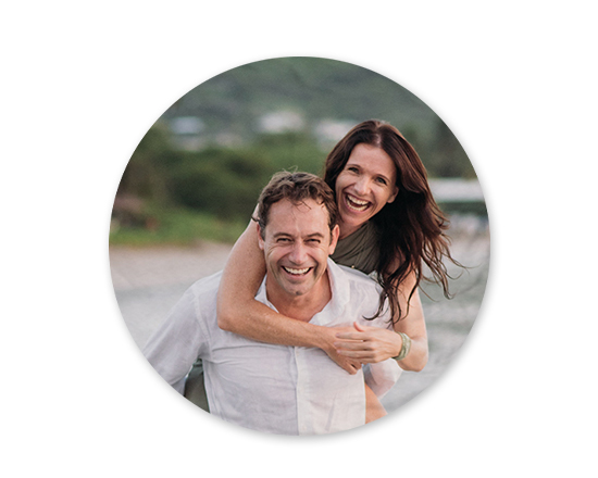 Telo mare rotondo con foto