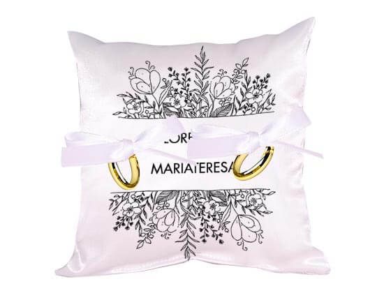 Cuscino portafedi con grafica