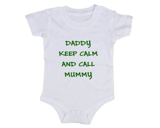 Keep calm stampato sul body