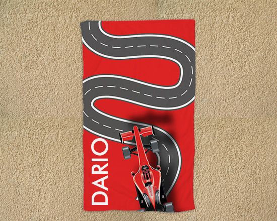 Pista di formula 1 stampata sul telo
