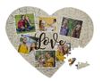 Puzzle cuore A3 con grafica collage