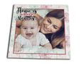 Puzzle legno quadrato Home is mom