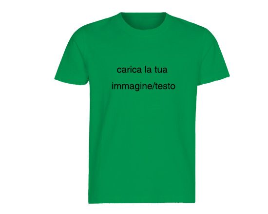 Una t-shirt originale nel colore verde per bambini