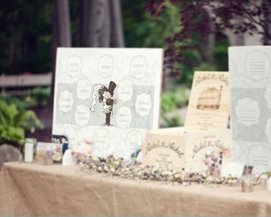 Tableau personalizzato col tema per il tuo matrimonio