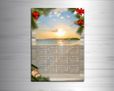 Calendario magnetico A3 Christmas wood