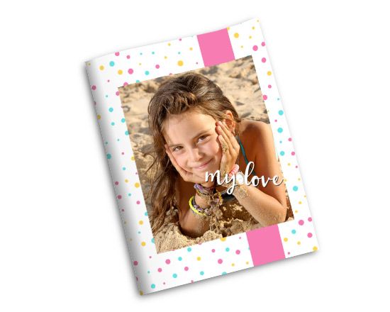 Quaderno Scuola My love con pois