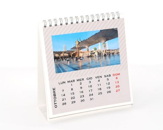 Calendario da tavolo stampato con foto