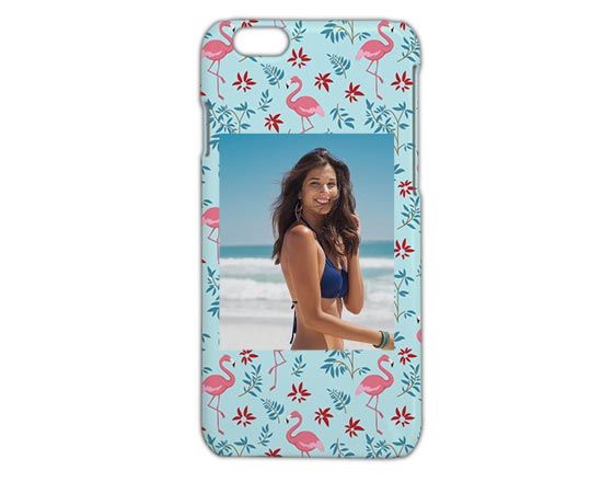 Cover iPhone 6 3D Fenicotteri con fiori