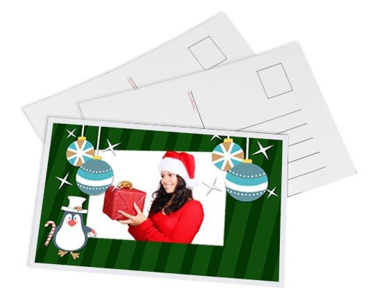 Grafica di Natale su cartolina