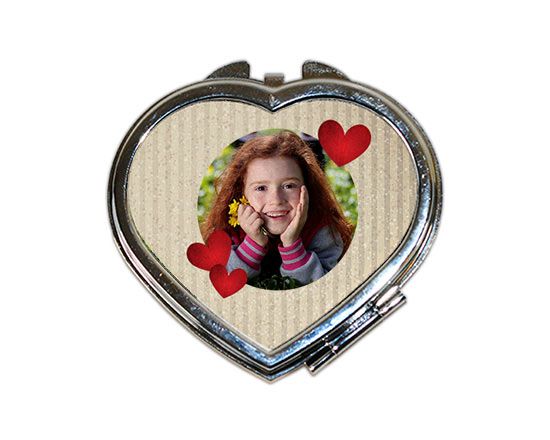 Specchietto a cuore da borsetta Cartonato